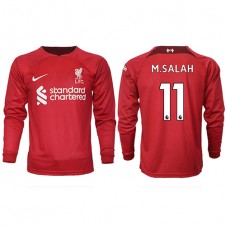 Liverpool Mohamed Salah #11 Hjemmedrakt 2022-23 Langermet